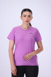 Cationic Women T Shirt Funky Purple